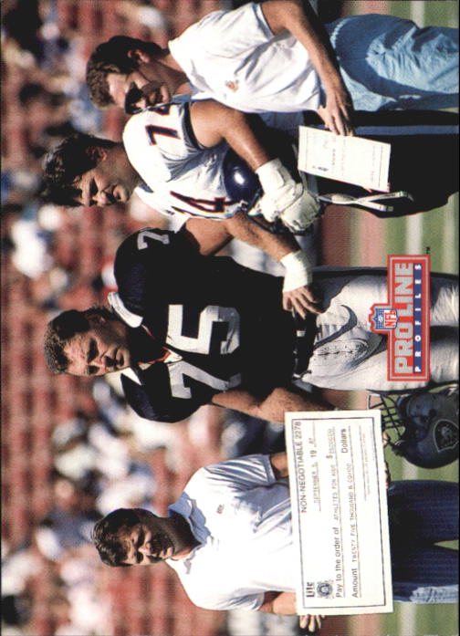 1992 Pro Line Profiles Football "Main Set" Base Cards #361 to #495, Checklists - Picture 66 of 289