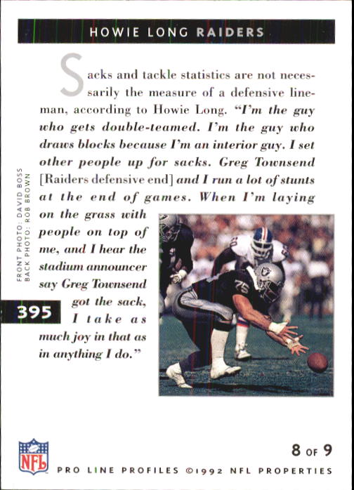 1992 Pro Line Profiles Football "Main Set" Base Cards #361 to #495, Checklists - Picture 71 of 289