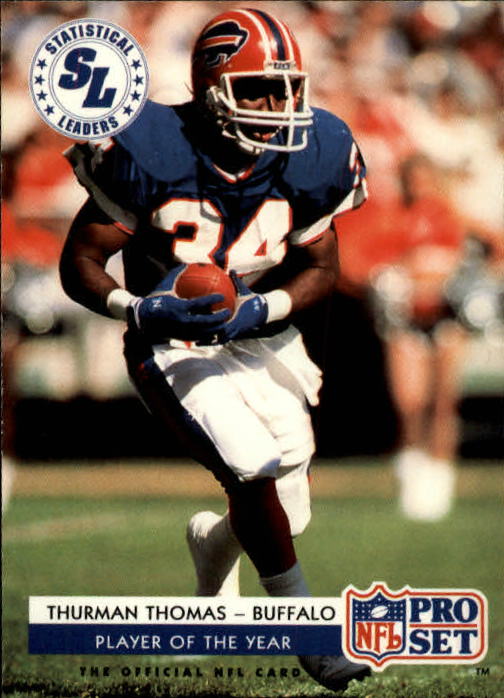 1992 Pro Set #2 Thurman Thomas POY/PLayer of the Year