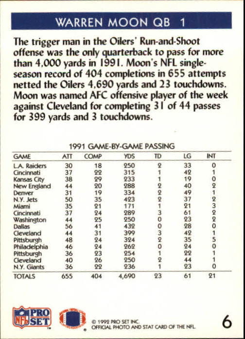 A2160- 1992 Pro Set Football Cards 1-250 +Rookies -You Pick- 15+ FREE US SHIP - Picture 13 of 472
