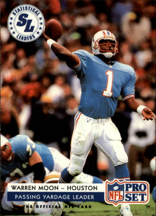 Warren Moon Football Card (Houston Oilers) 1992 Pro Set Pro Bowl