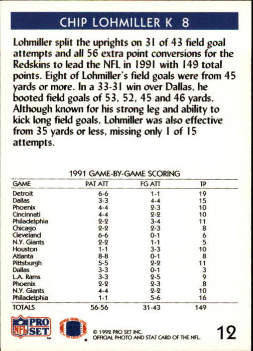 A2160- 1992 Pro Set Football Cards 1-250 +Rookies -You Pick- 15+ FREE US SHIP - Picture 25 of 472