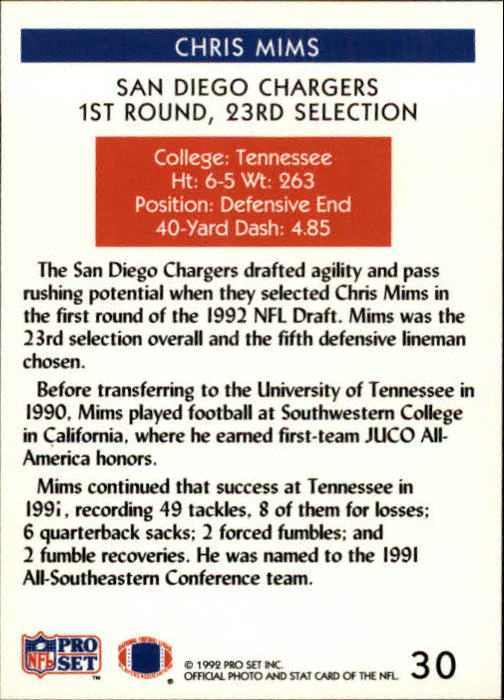 A2160- 1992 Pro Set Football Cards 1-250 +Rookies -You Pick- 15+ FREE US SHIP - Picture 59 of 472