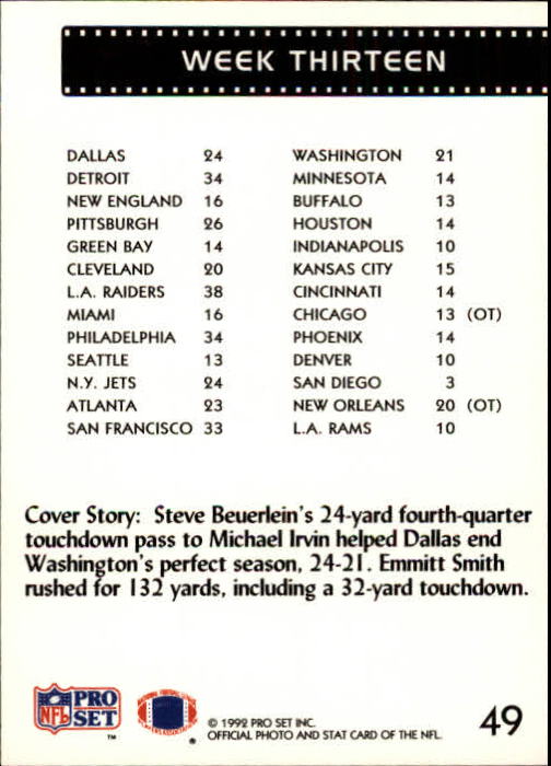 A2160- 1992 Pro Set Football Cards 1-250 +Rookies -You Pick- 15+ FREE US SHIP - Picture 95 of 472