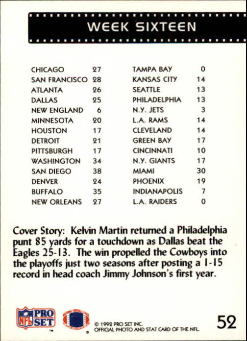 A2160- 1992 Pro Set Football Cards 1-250 +Rookies -You Pick- 15+ FREE US SHIP - Picture 101 of 472