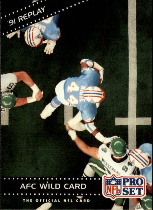1992 Pro Set #55 AFC Wild Card REPLAY/Oilers' Run-and-Shoot