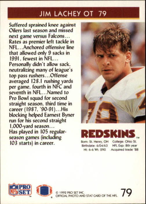 A2160- 1992 Pro Set Football Cards 1-250 +Rookies -You Pick- 15+ FREE US SHIP - Picture 149 of 472