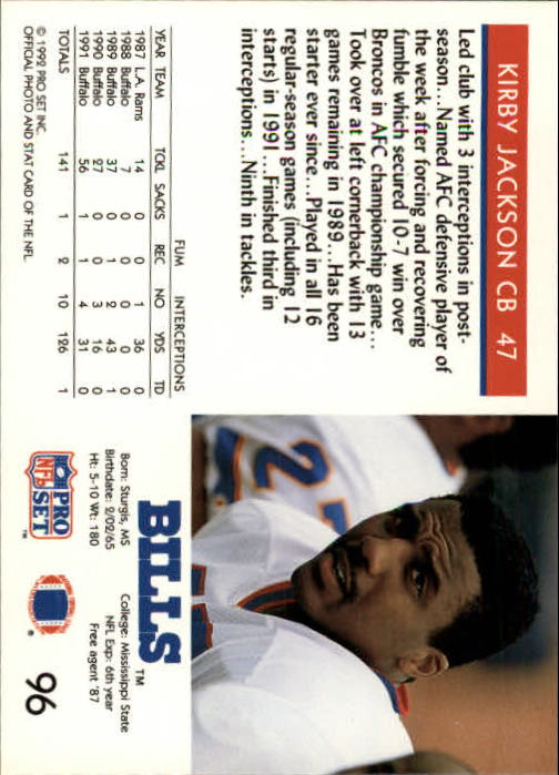A2160- 1992 Pro Set Football Cards 1-250 +Rookies -You Pick- 15+ FREE US SHIP - Picture 183 of 472