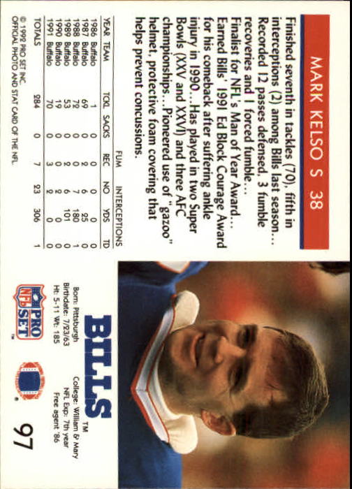 A2160- 1992 Pro Set Football Cards 1-250 +Rookies -You Pick- 15+ FREE US SHIP - Picture 185 of 472