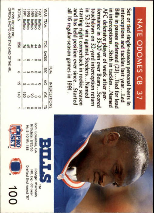 A2160- 1992 Pro Set Football Cards 1-250 +Rookies -You Pick- 15+ FREE US SHIP - Picture 191 of 472