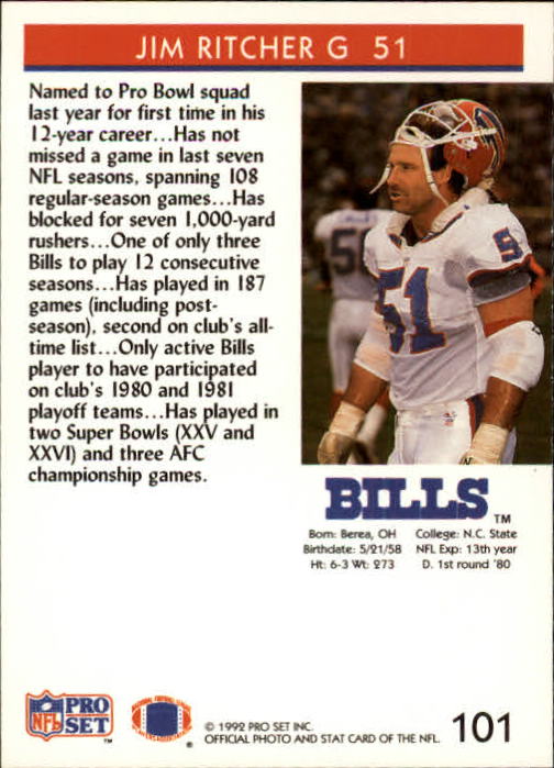 A2160- 1992 Pro Set Football Cards 1-250 +Rookies -You Pick- 15+ FREE US SHIP - Picture 193 of 472