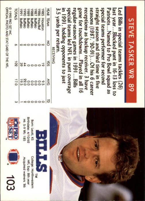 A2160- 1992 Pro Set Football Cards 1-250 +Rookies -You Pick- 15+ FREE US SHIP - Picture 203 of 492