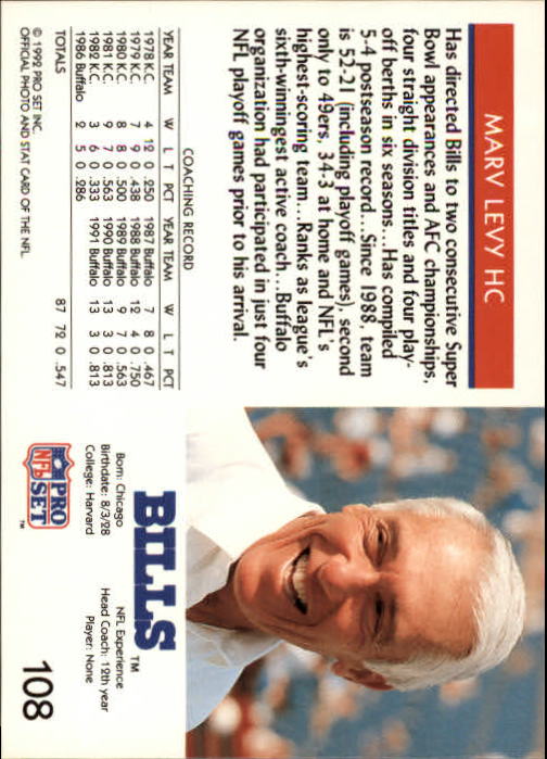 A2160- 1992 Pro Set Football Cards 1-250 +Rookies -You Pick- 15+ FREE US SHIP - Picture 213 of 492