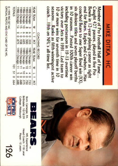 A2160- 1992 Pro Set Football Cards 1-250 +Rookies -You Pick- 15+ FREE US SHIP - Picture 249 of 492