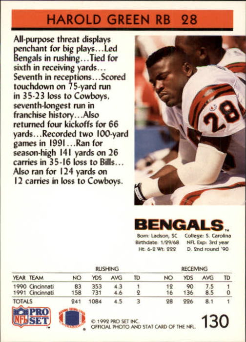 A2160- 1992 Pro Set Football Cards 1-250 +Rookies -You Pick- 15+ FREE US SHIP - Picture 245 of 472