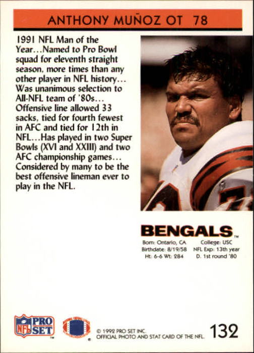 A2160- 1992 Pro Set Football Cards 1-250 +Rookies -You Pick- 15+ FREE US SHIP - Picture 249 of 472