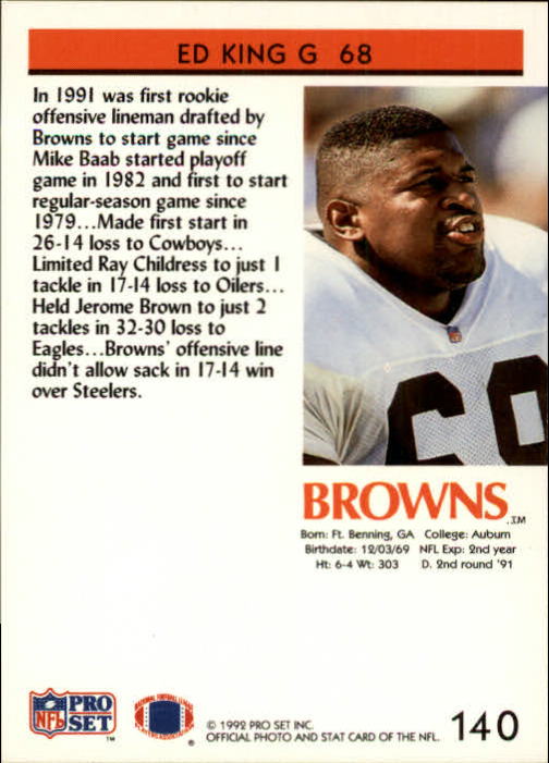 A2160- 1992 Pro Set Football Cards 1-250 +Rookies -You Pick- 15+ FREE US SHIP - Picture 263 of 472