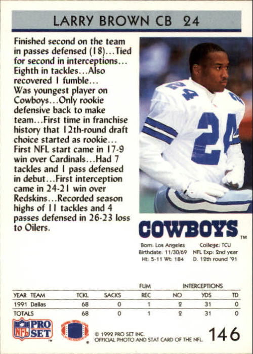 A2160- 1992 Pro Set Football Cards 1-250 +Rookies -You Pick- 15+ FREE US SHIP - Picture 273 of 472