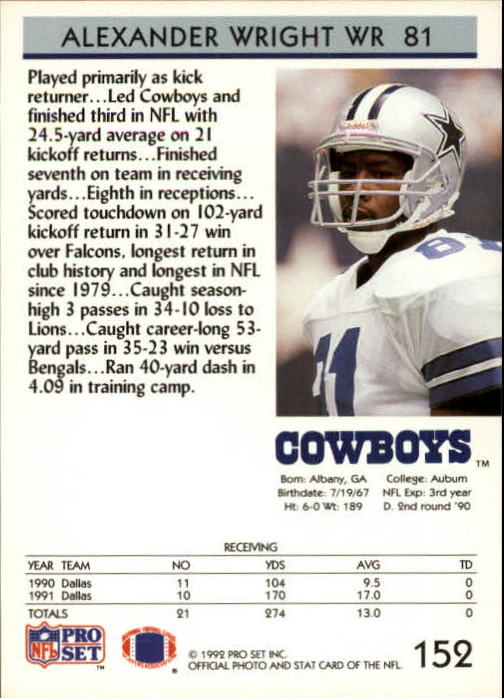 A2160- 1992 Pro Set Football Cards 1-250 +Rookies -You Pick- 15+ FREE US SHIP - Picture 285 of 472