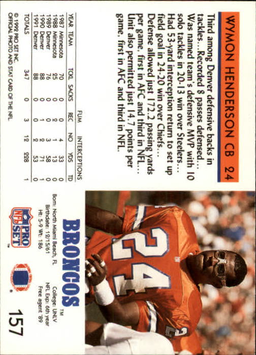 A2160- 1992 Pro Set Football Cards 1-250 +Rookies -You Pick- 15+ FREE US SHIP - Picture 293 of 472