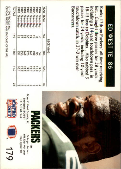 A2160- 1992 Pro Set Football Cards 1-250 +Rookies -You Pick- 15+ FREE US SHIP - Picture 336 of 472