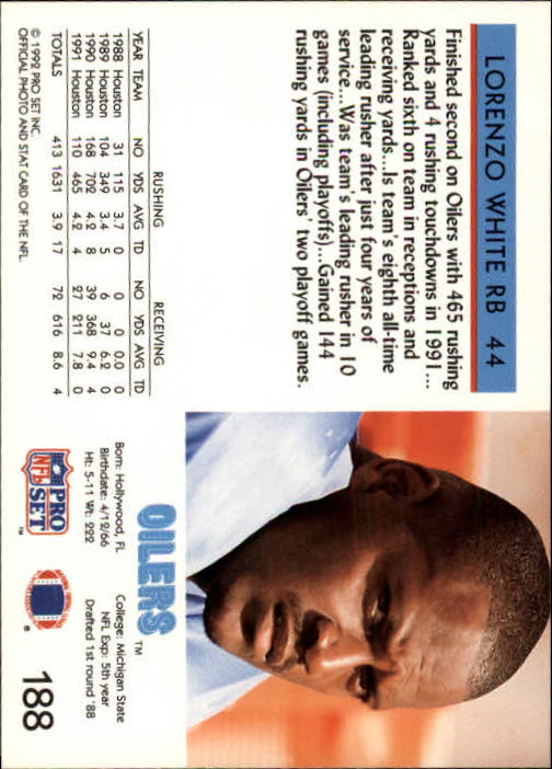 A2160- 1992 Pro Set Football Cards 1-250 +Rookies -You Pick- 15+ FREE US SHIP - Picture 352 of 472