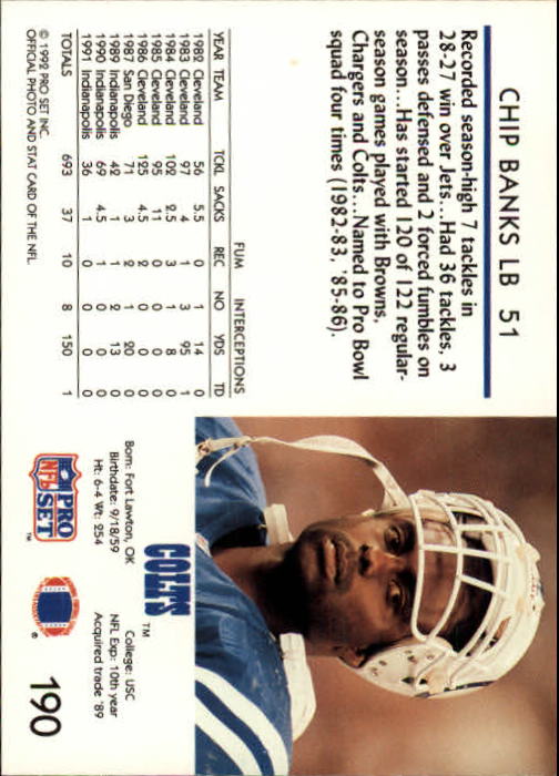 A2160- 1992 Pro Set Football Cards 1-250 +Rookies -You Pick- 15+ FREE US SHIP - Picture 356 of 472