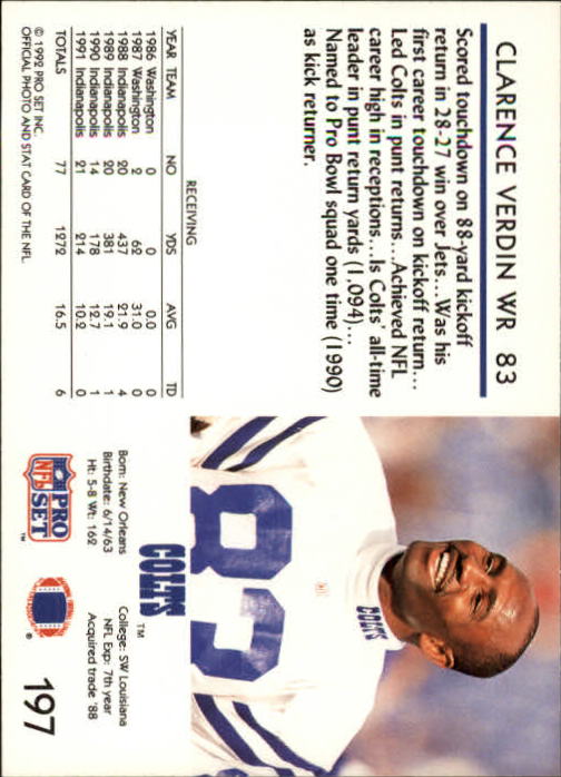 A2160- 1992 Pro Set Football Cards 1-250 +Rookies -You Pick- 15+ FREE US SHIP - Picture 370 of 472
