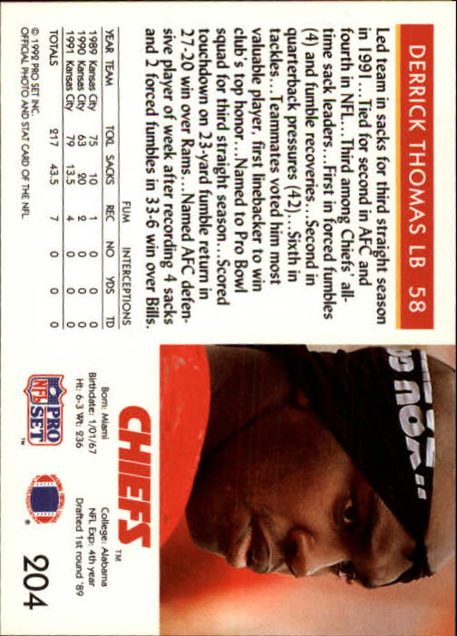 A2160- 1992 Pro Set Football Cards 1-250 +Rookies -You Pick- 15+ FREE US SHIP - Picture 384 of 472