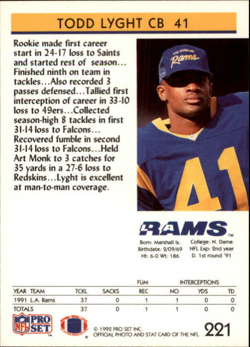 A2160- 1992 Pro Set Football Cards 1-250 +Rookies -You Pick- 15+ FREE US SHIP - Picture 418 of 472