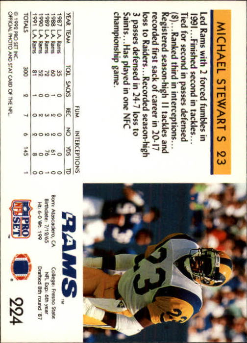 A2160- 1992 Pro Set Football Cards 1-250 +Rookies -You Pick- 15+ FREE US SHIP - Picture 424 of 472