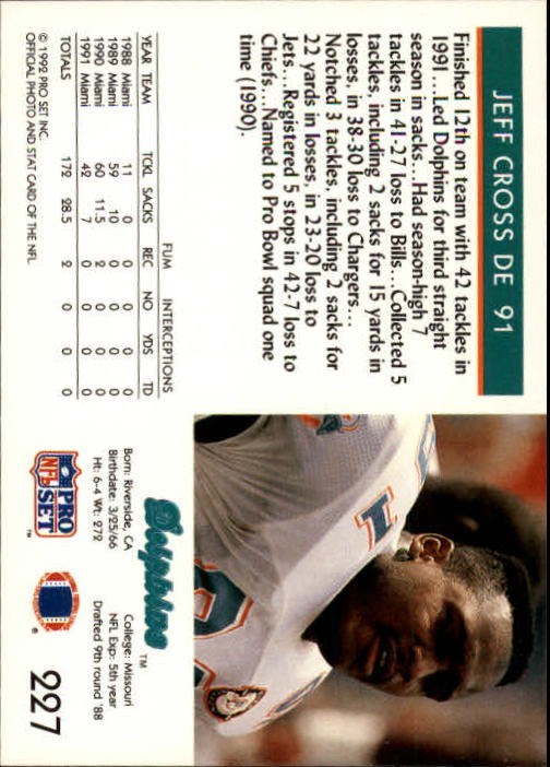 A2160- 1992 Pro Set Football Cards 1-250 +Rookies -You Pick- 15+ FREE US SHIP - Picture 430 of 472