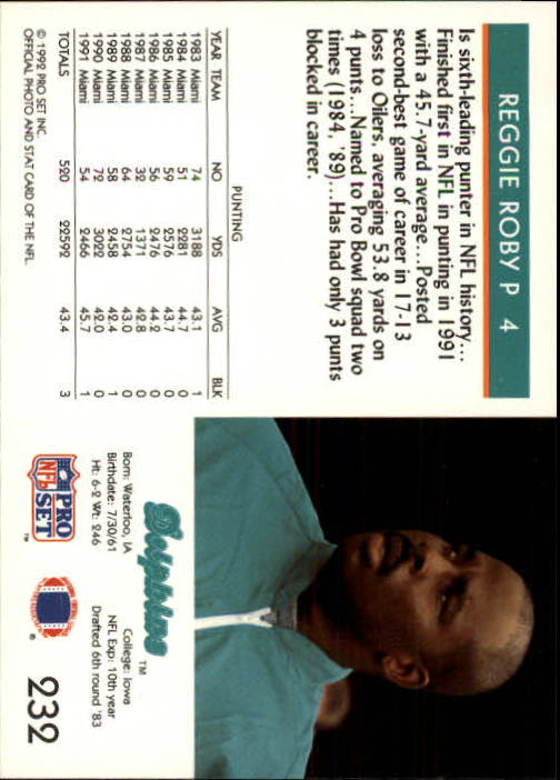A2160- 1992 Pro Set Football Cards 1-250 +Rookies -You Pick- 15+ FREE US SHIP - Picture 440 of 472