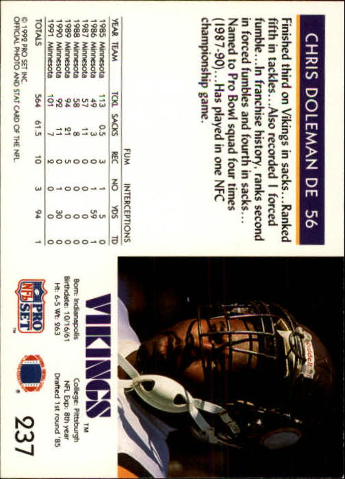 A2160- 1992 Pro Set Football Cards 1-250 +Rookies -You Pick- 15+ FREE US SHIP - Picture 450 of 472
