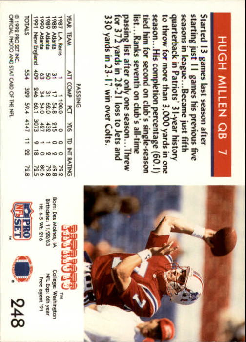 A2160- 1992 Pro Set Football Cards 1-250 +Rookies -You Pick- 15+ FREE US SHIP - Picture 470 of 472