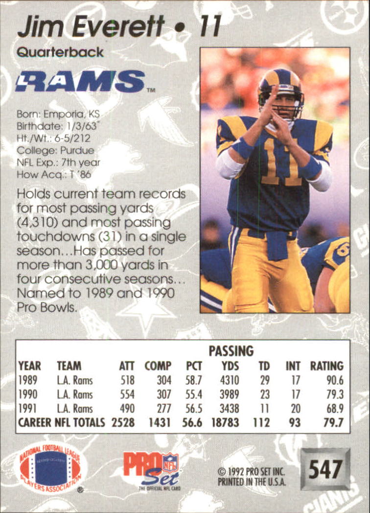 A2160- 1992 Pro Set Football #s 501-700 +Inserts -You Pick- 15+ FREE US SHIP - Picture 95 of 318