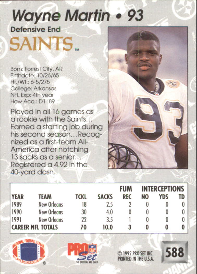 A2160- 1992 Pro Set Football #s 501-700 +Inserts -You Pick- 15+ FREE US SHIP - Picture 175 of 318
