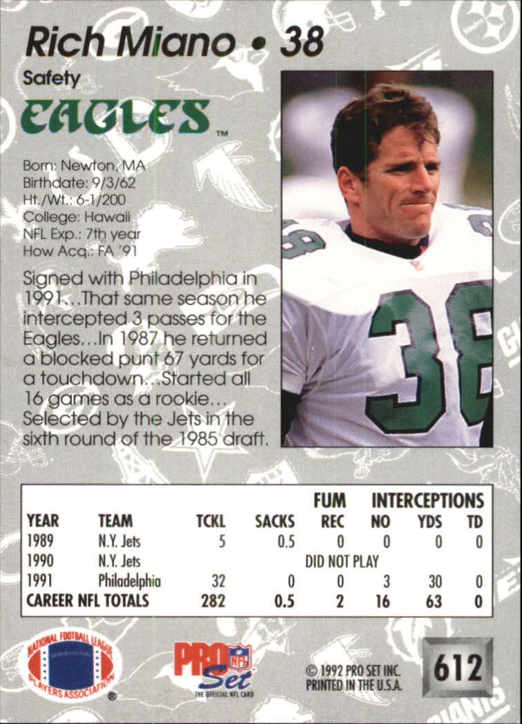 A2160- 1992 Pro Set Football #s 501-700 +Inserts -You Pick- 15+ FREE US SHIP - Picture 223 of 318