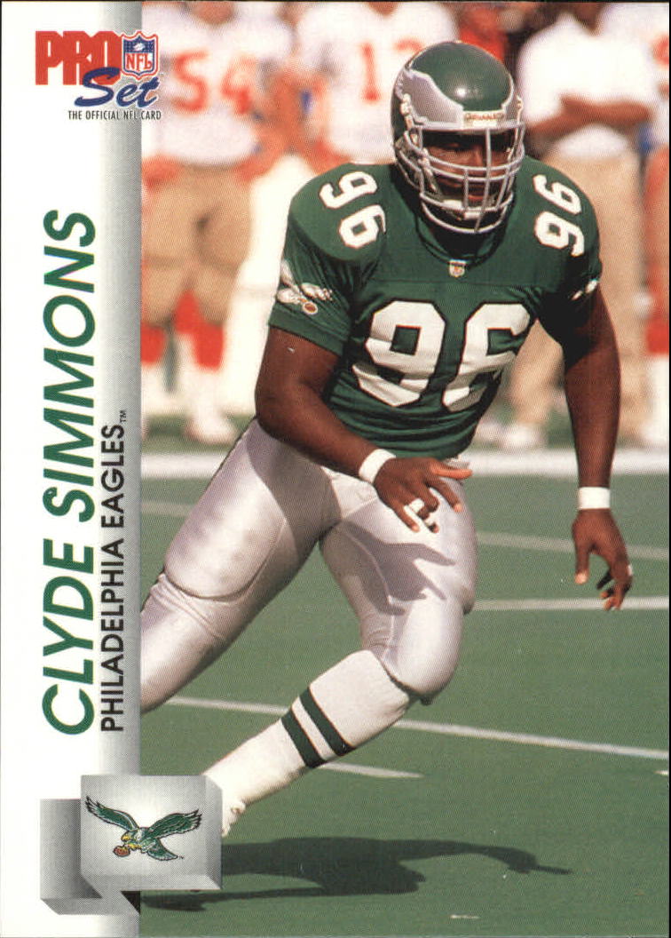 #109 Clyde Simmons - Philadelphia Eagles - 1989 Topps Football