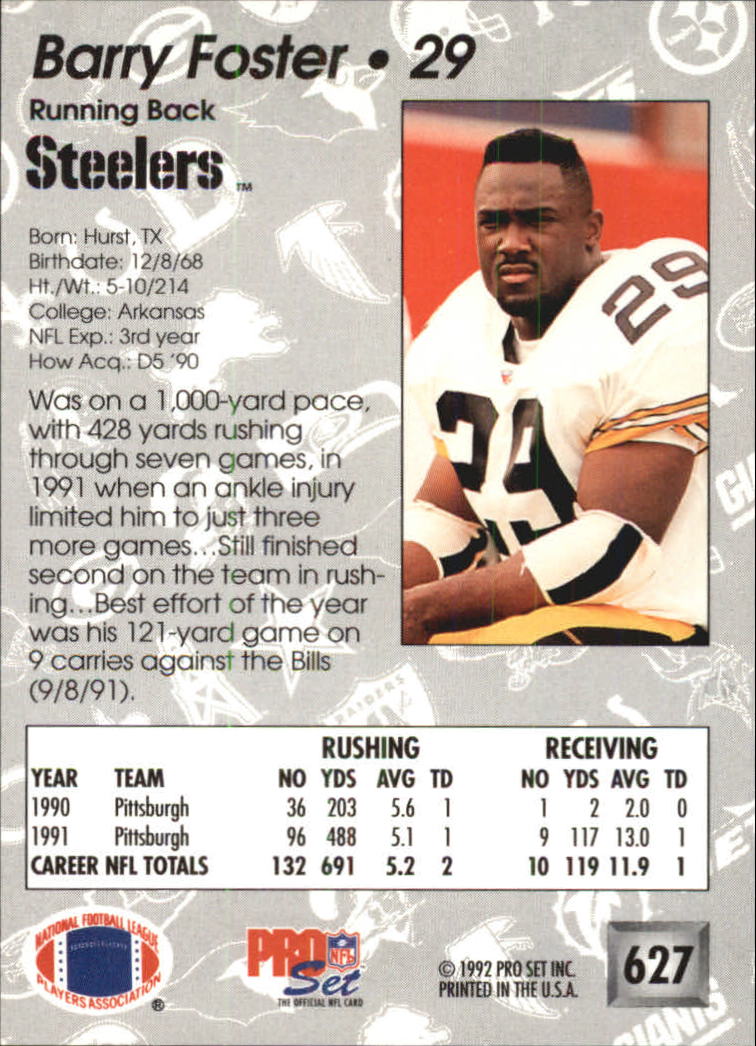 A2160- 1992 Pro Set Football #s 501-700 +Inserts -You Pick- 15+ FREE US SHIP - Picture 253 of 318