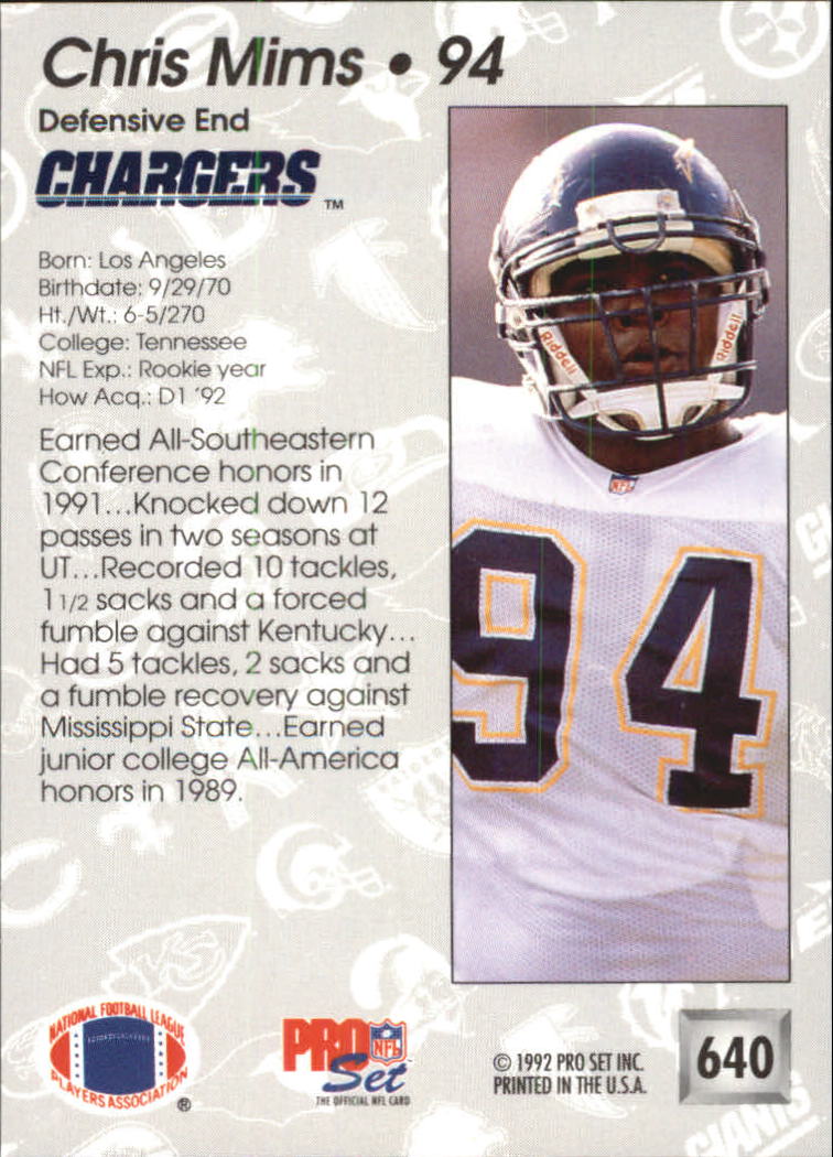A2160- 1992 Pro Set Football #s 501-700 +Inserts -You Pick- 15+ FREE US SHIP - Picture 275 of 318
