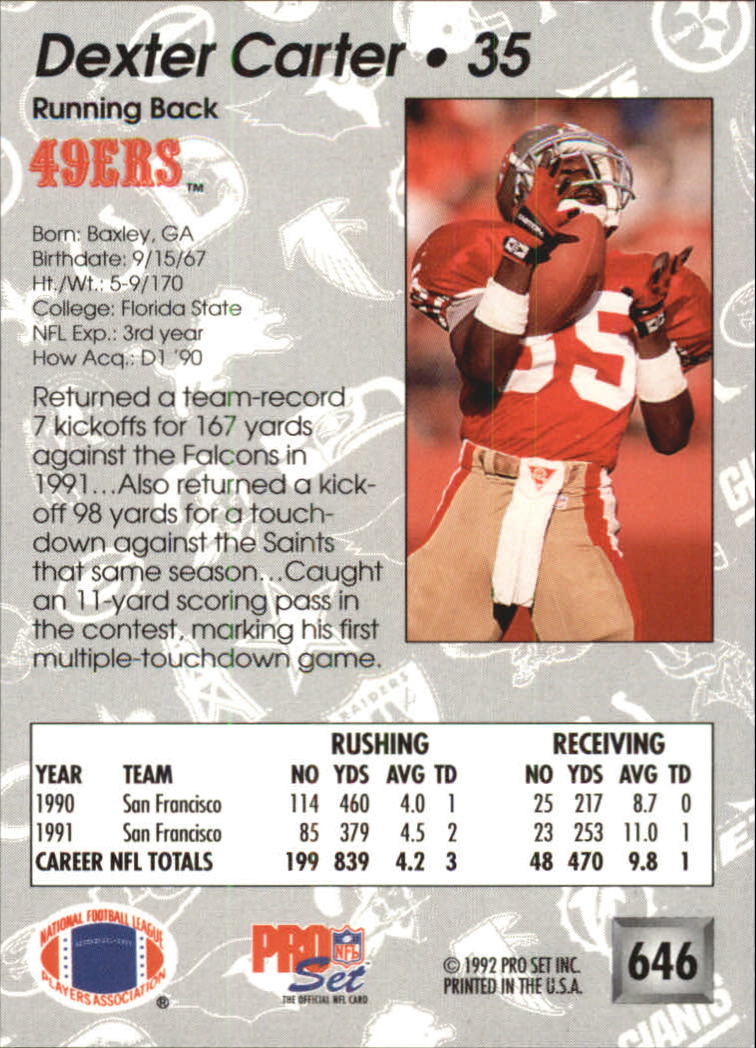 A2160- 1992 Pro Set Football #s 501-700 +Inserts -You Pick- 15+ FREE US SHIP - Picture 287 of 318