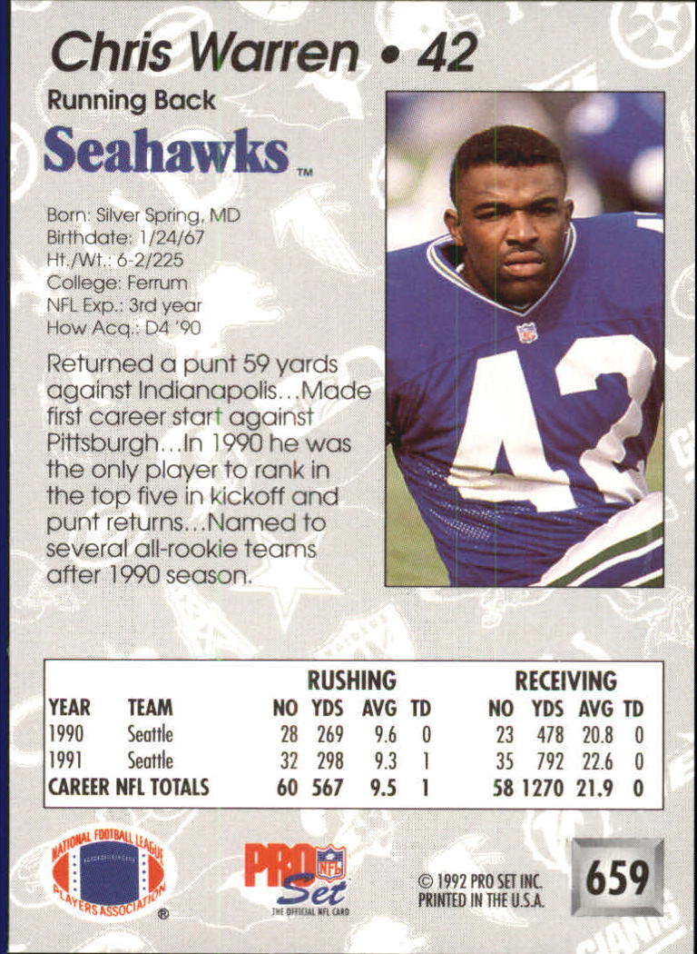 A2160- 1992 Pro Set Football #s 501-700 +Inserts -You Pick- 15+ FREE US SHIP - Picture 309 of 318