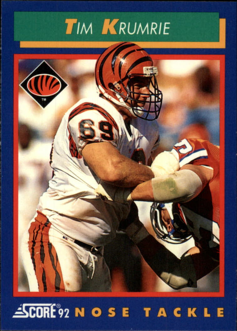 : Football NFL 1989 Score #69 Tim Krumrie Bengals