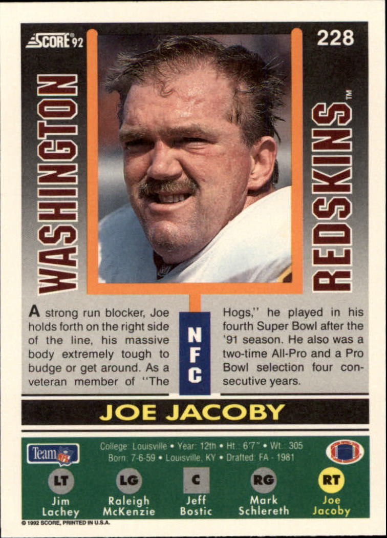 A9250- 1992 Score Football Cards 201-400 +Rookies -You Pick- 15+ FREE US SHIP - Picture 57 of 381