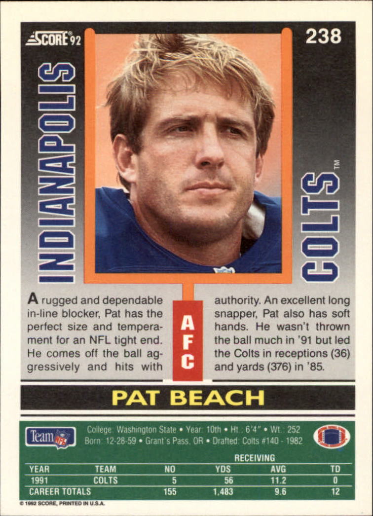 A9250- 1992 Score Football Cards 201-400 +Rookies -You Pick- 15+ FREE US SHIP - Picture 73 of 381