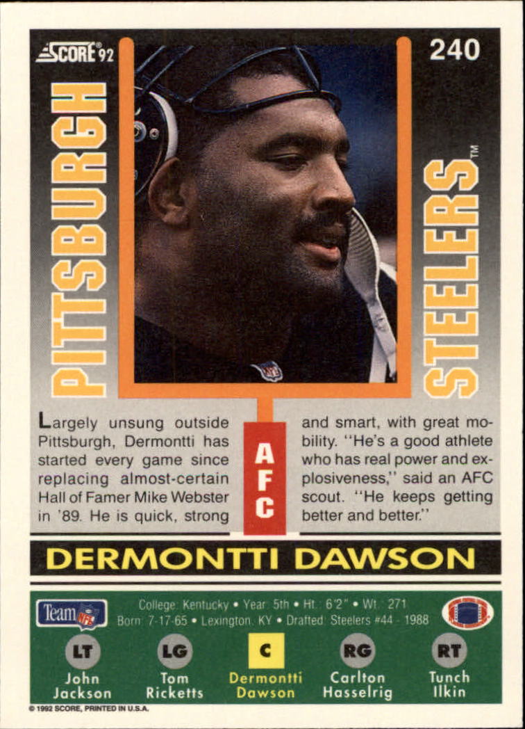 A9250- 1992 Score Football Cards 201-400 +Rookies -You Pick- 15+ FREE US SHIP - Picture 77 of 381