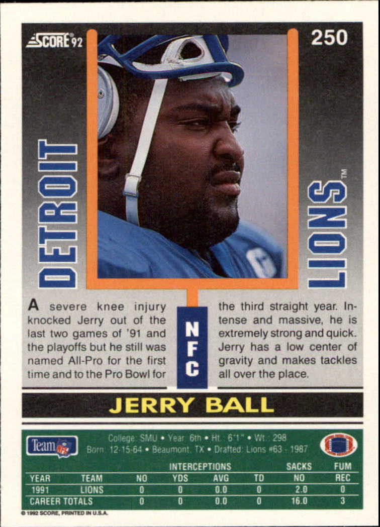 A9250- 1992 Score Football Cards 201-400 +Rookies -You Pick- 15+ FREE US SHIP - Picture 97 of 381