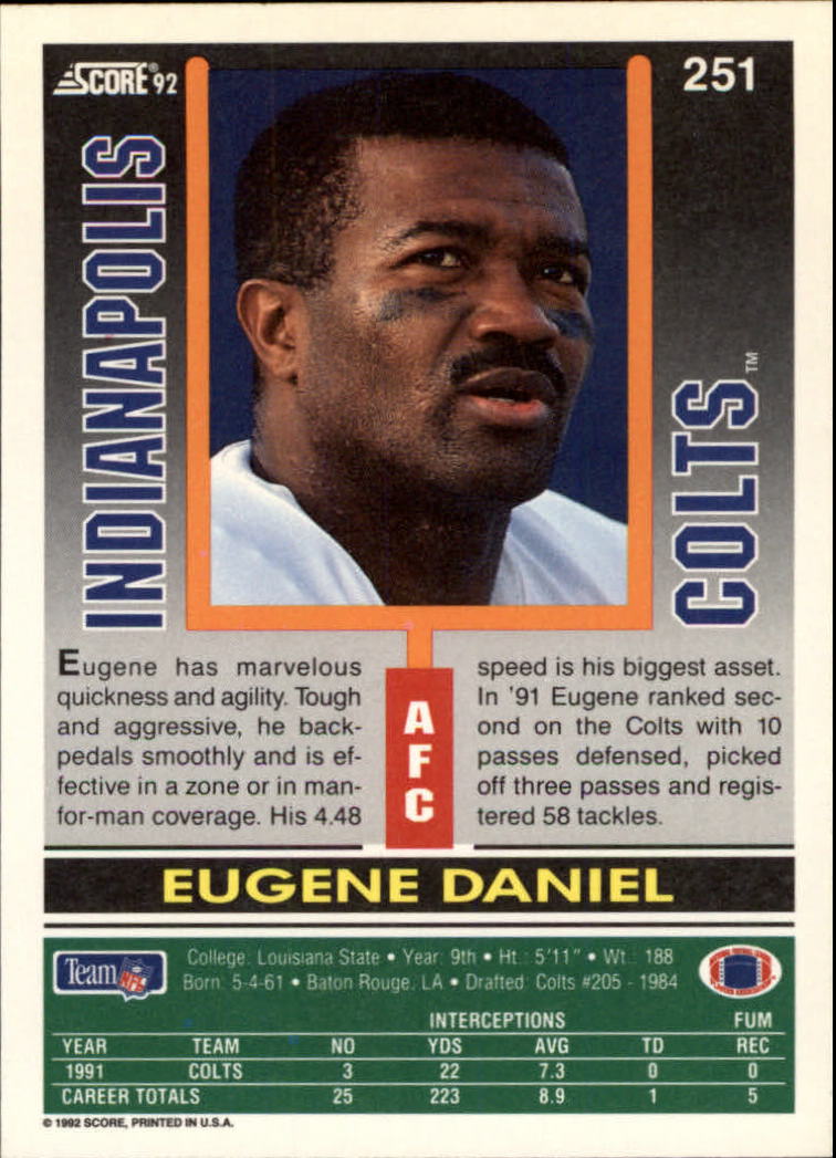 A9250- 1992 Score Football Cards 201-400 +Rookies -You Pick- 15+ FREE US SHIP - Picture 99 of 381