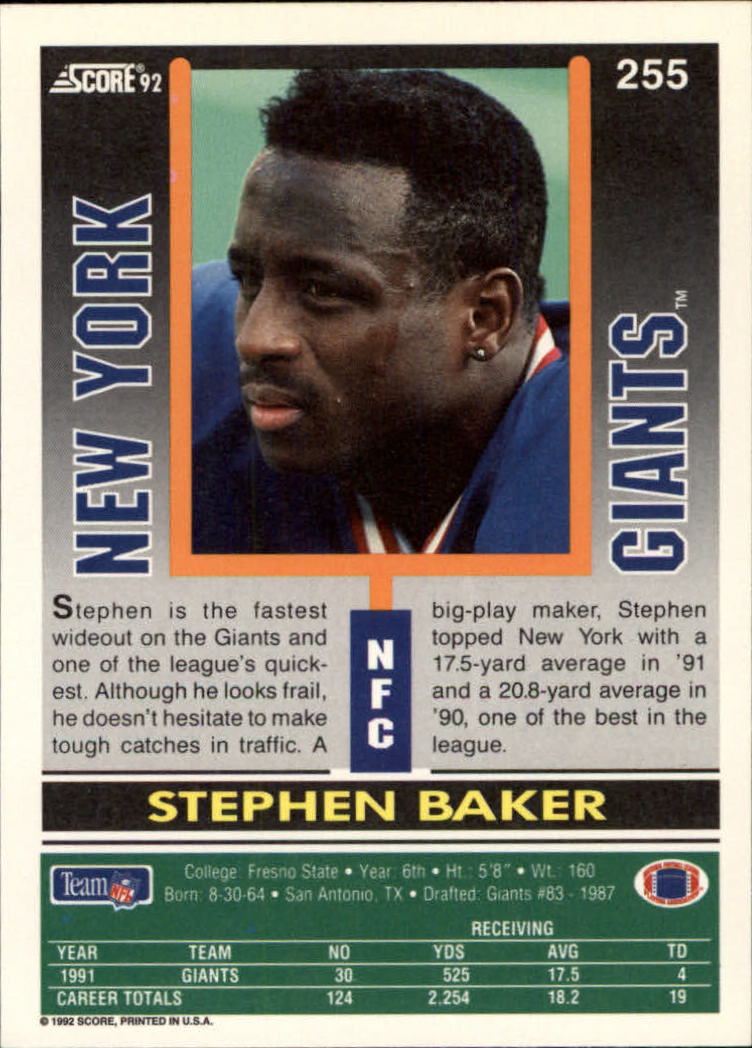 A9250- 1992 Score Football Cards 201-400 +Rookies -You Pick- 15+ FREE US SHIP - Picture 107 of 381